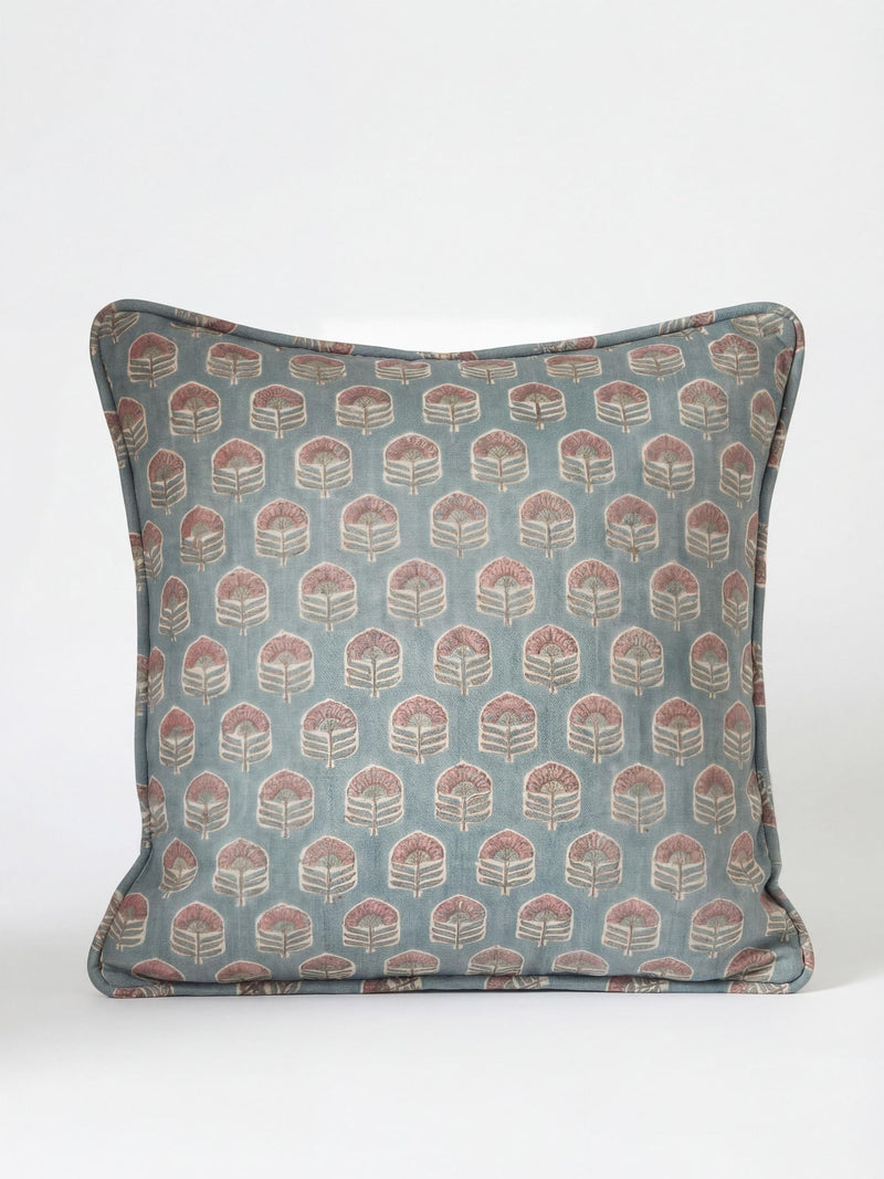 Esselle Home grey floral cushion 50x50cm, imported from the UK