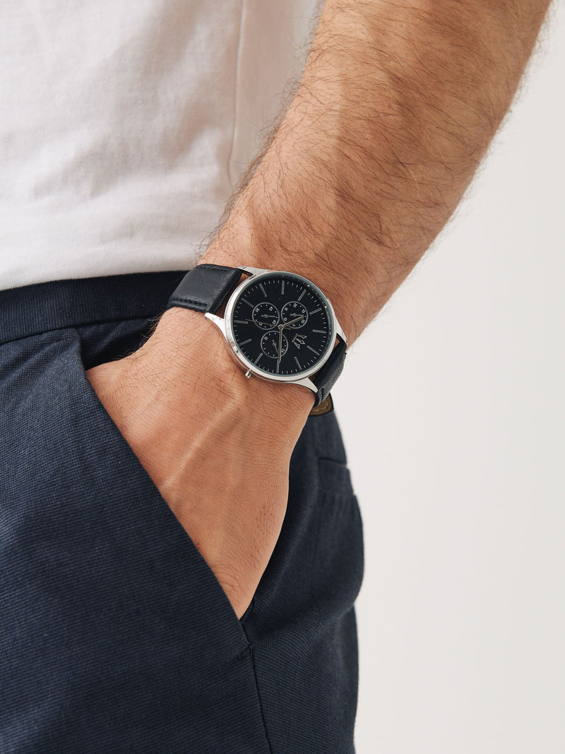 Black Classic Strap Watch - British product