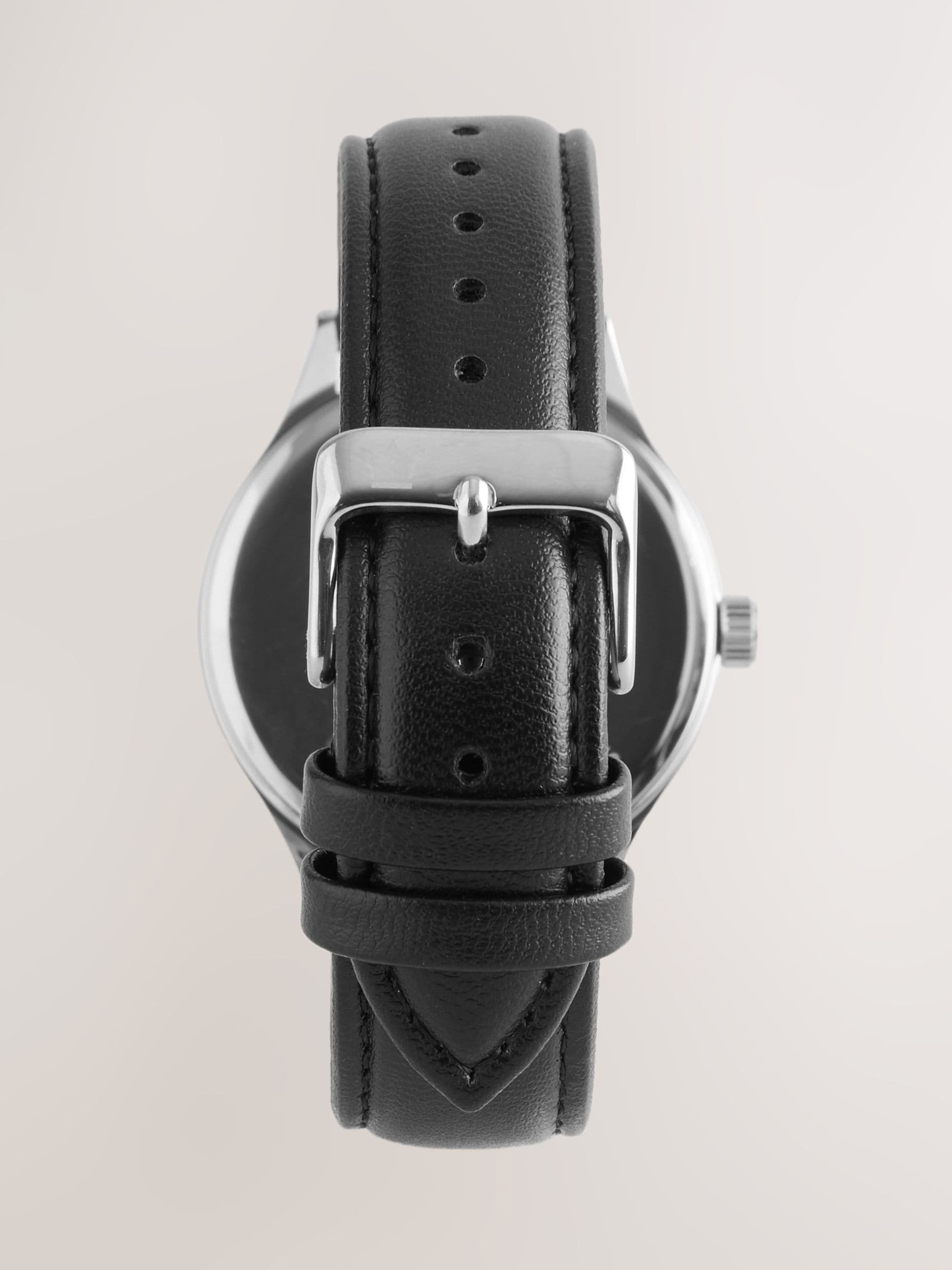 Black Classic Strap Watch - British product