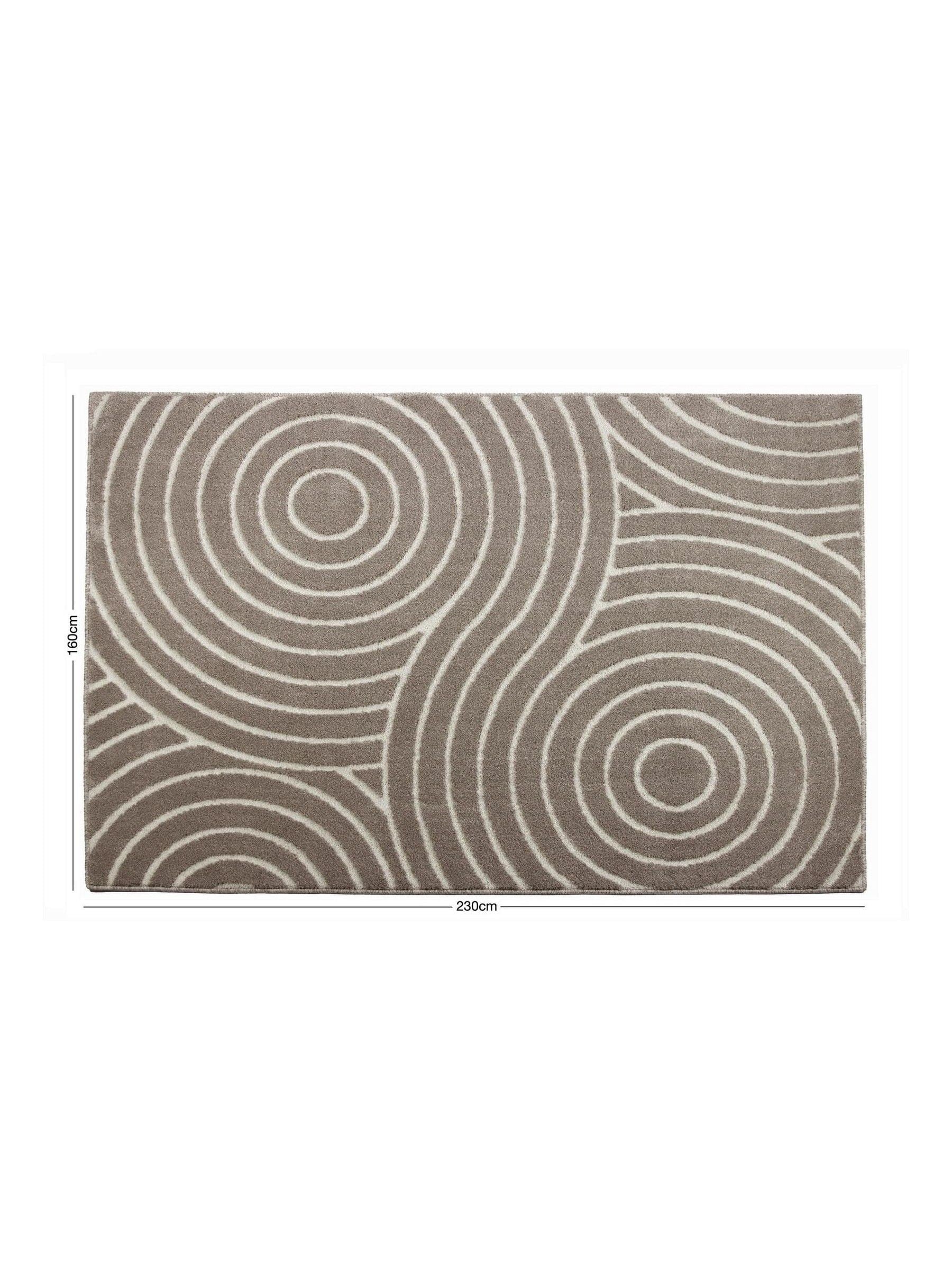 Arthouse Neutral Rhythm Sculpt rug 160x230cm polypropylene, UK version