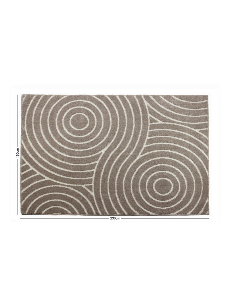 Arthouse Neutral Rhythm Sculpt rug 160x230cm polypropylene, UK version