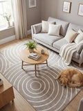 Arthouse Neutral Rhythm Sculpt rug 160x230cm polypropylene, UK version