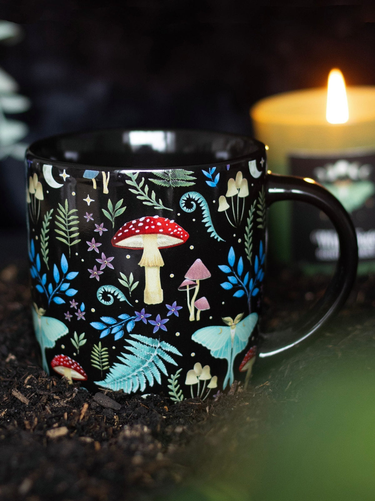 Something Different dark forest print mug 340ml, UK version