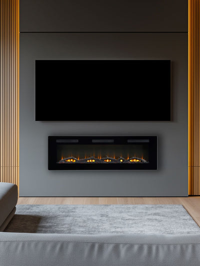 Next Dimplex Sierra Black 48 Optiflame Electric Media Wall Fireplace- Buy online at McGrocer