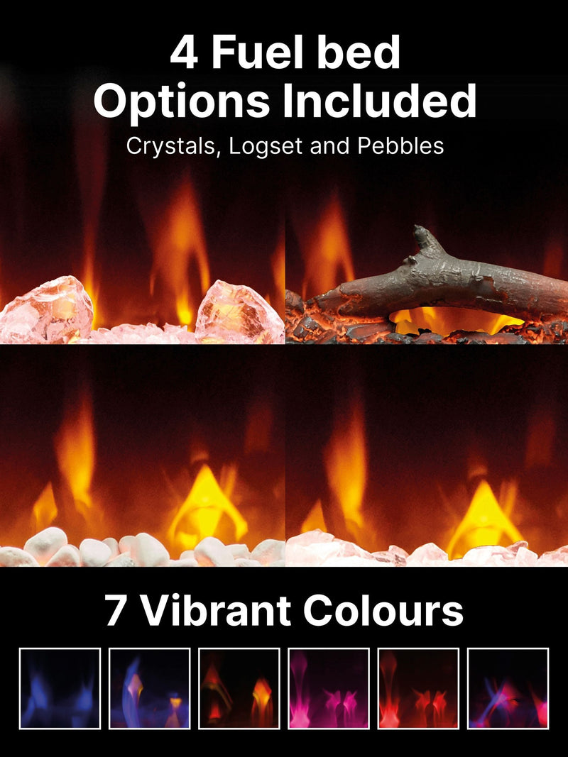 Dimplex Black Sierra 48 inch electric fireplace - British product