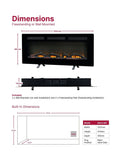 Dimplex Black Sierra 48 inch electric fireplace - British product
