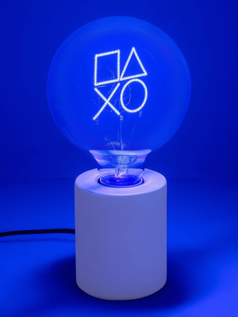 PlayStation LED Neon Bulb Lamp blue glow with ceramic base, UK version