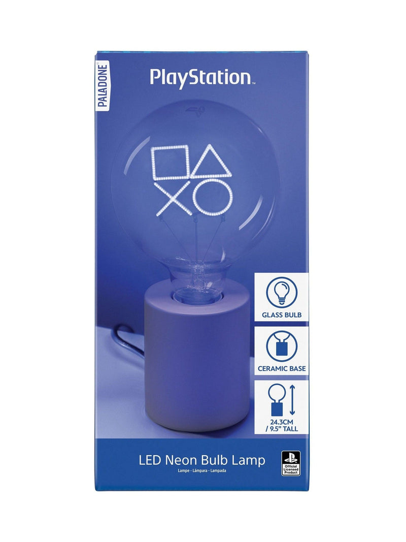 PlayStation LED Neon Bulb Lamp blue glow with ceramic base, UK version