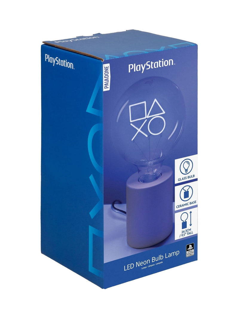 PlayStation LED Neon Bulb Lamp blue glow with ceramic base, UK version
