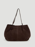Hush brown suede wing bag, imported from the UK