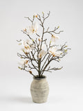 Scottish Everlastings white artificial magnolia arrangement 71cm, UK version