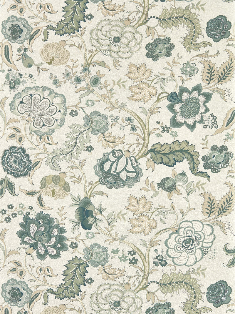 Sanderson Yew Green wallpaper sample A4 (British brand)