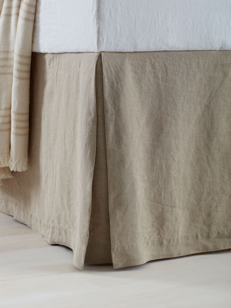 Secret Linen Store natural 100% linen valance, imported from the UK