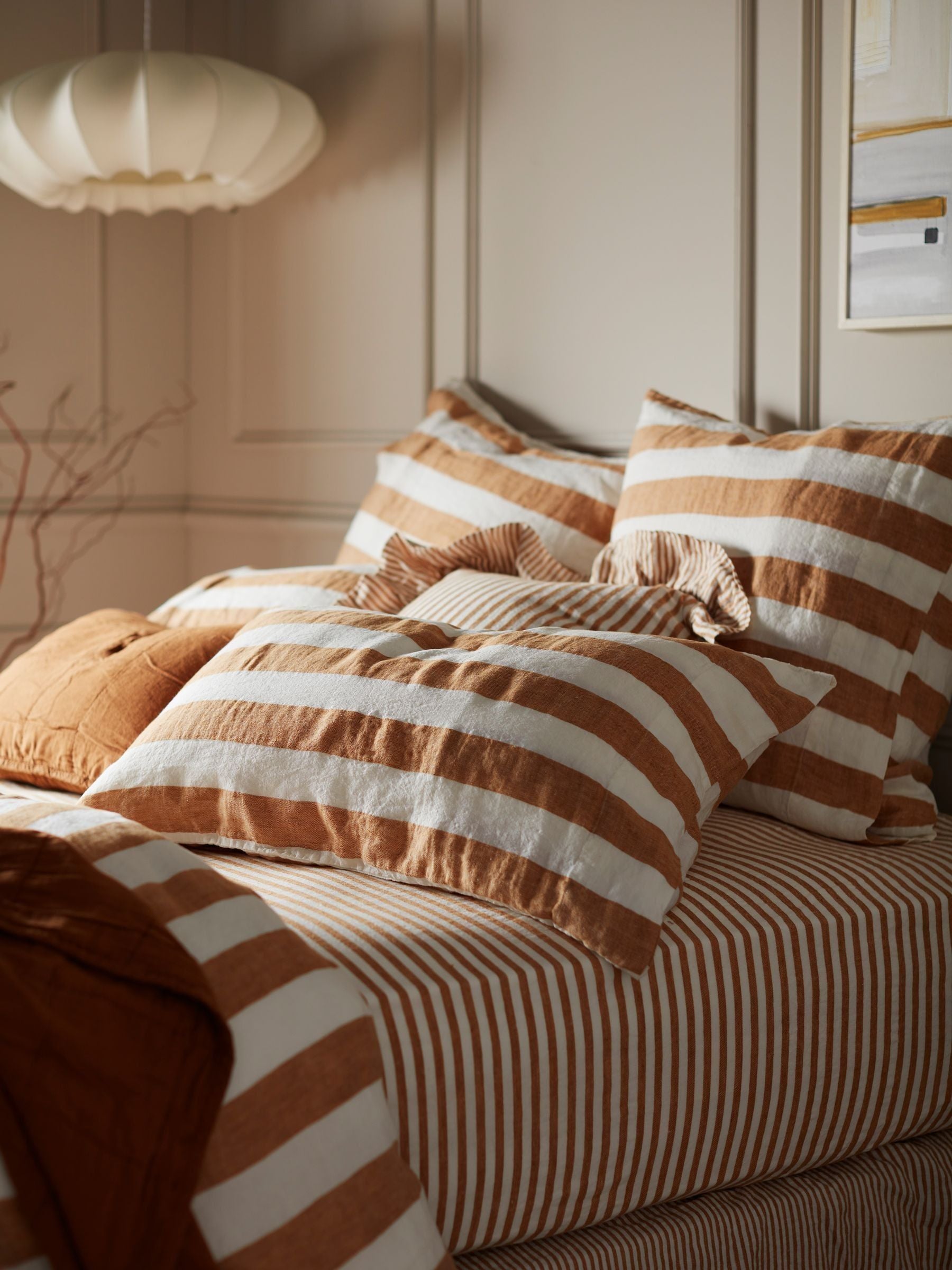 Secret Linen Store Amber Cora 100% Linen Pillowcase