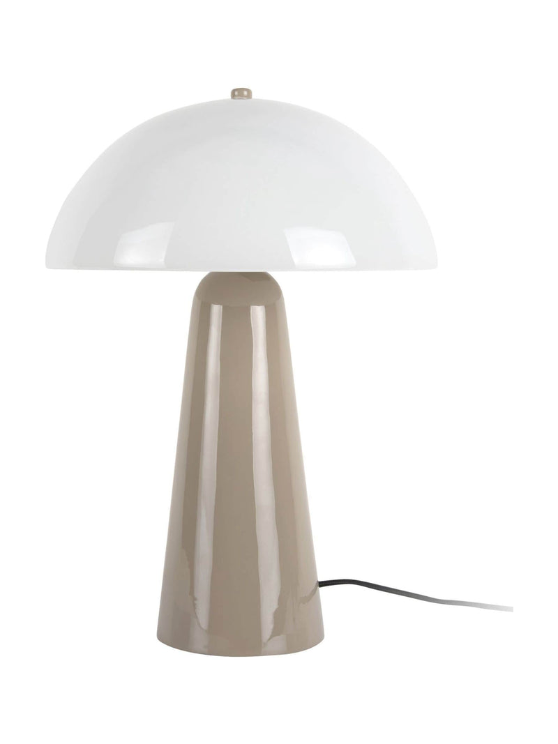 Leitmotiv Warm Grey Vidrio Centro table lamp, UK version