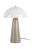 Leitmotiv Warm Grey Vidrio Centro table lamp, UK version