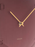 Karlsson Burgundy Red Fuerte Dome Wall Clock