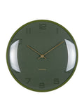 Karlsson Green Fuerte Dome Wall Clock