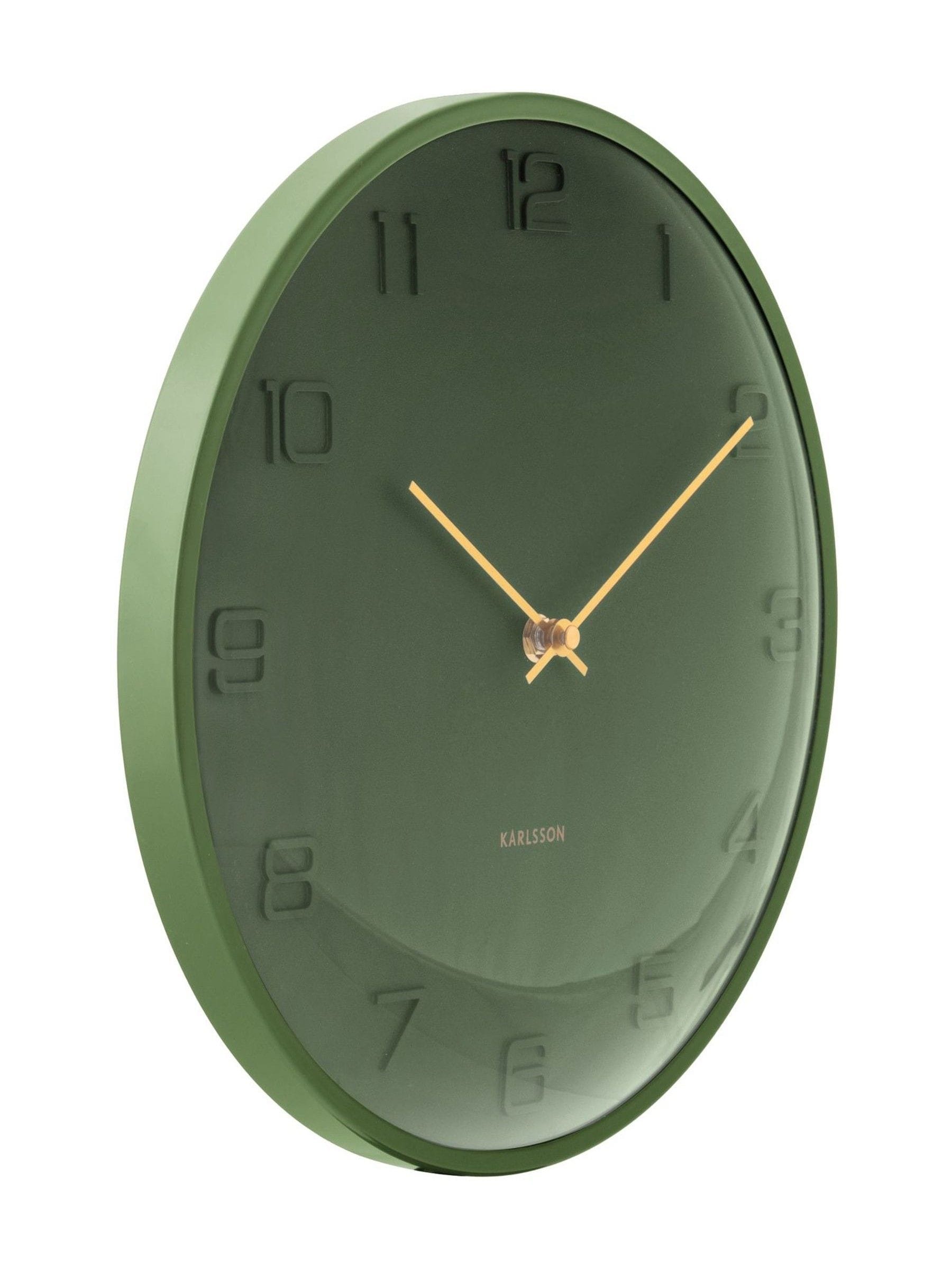 Karlsson Green Fuerte Dome Wall Clock