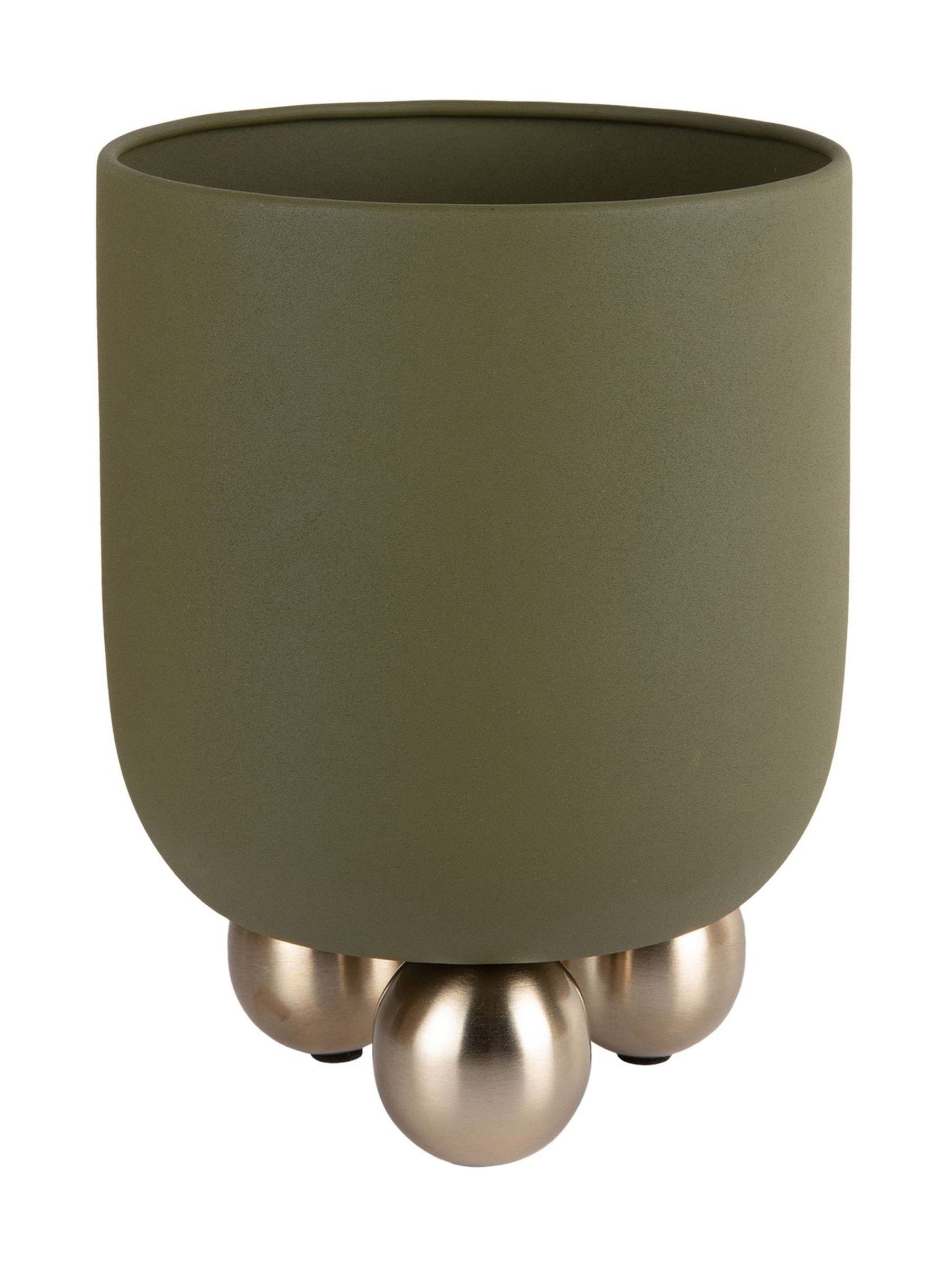Present Time large Estilo plant pot mocha brown, imported from UK