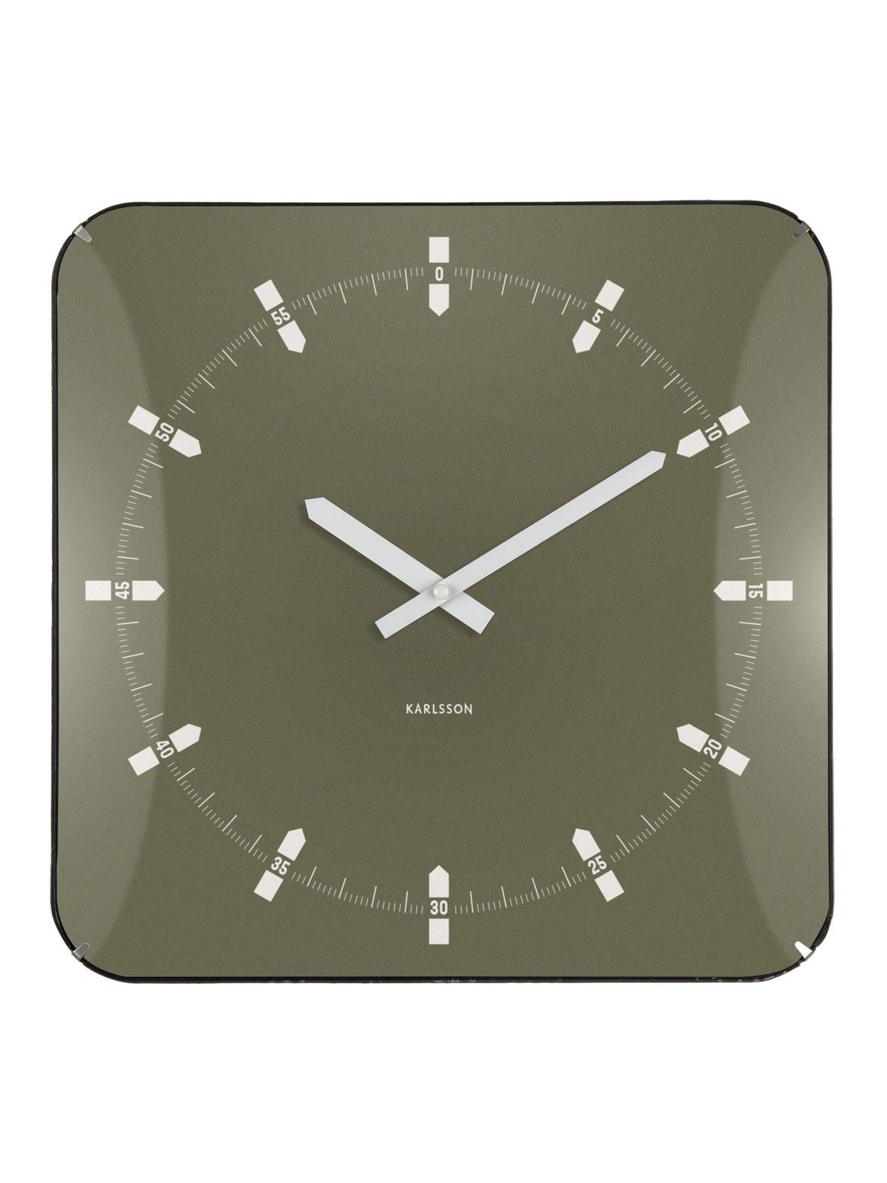 Karlsson Green Sucinto Dome Wall Clock