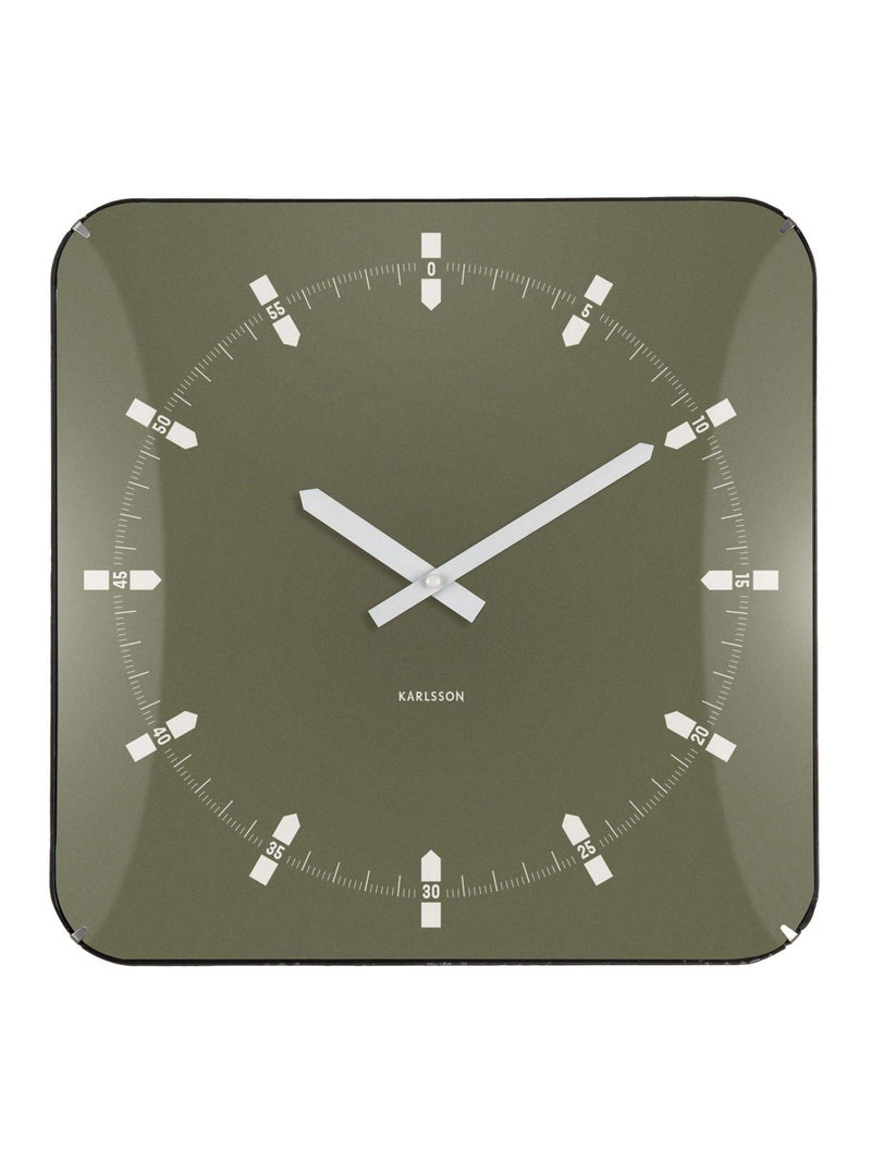 Karlsson Green Sucinto Dome Wall Clock
