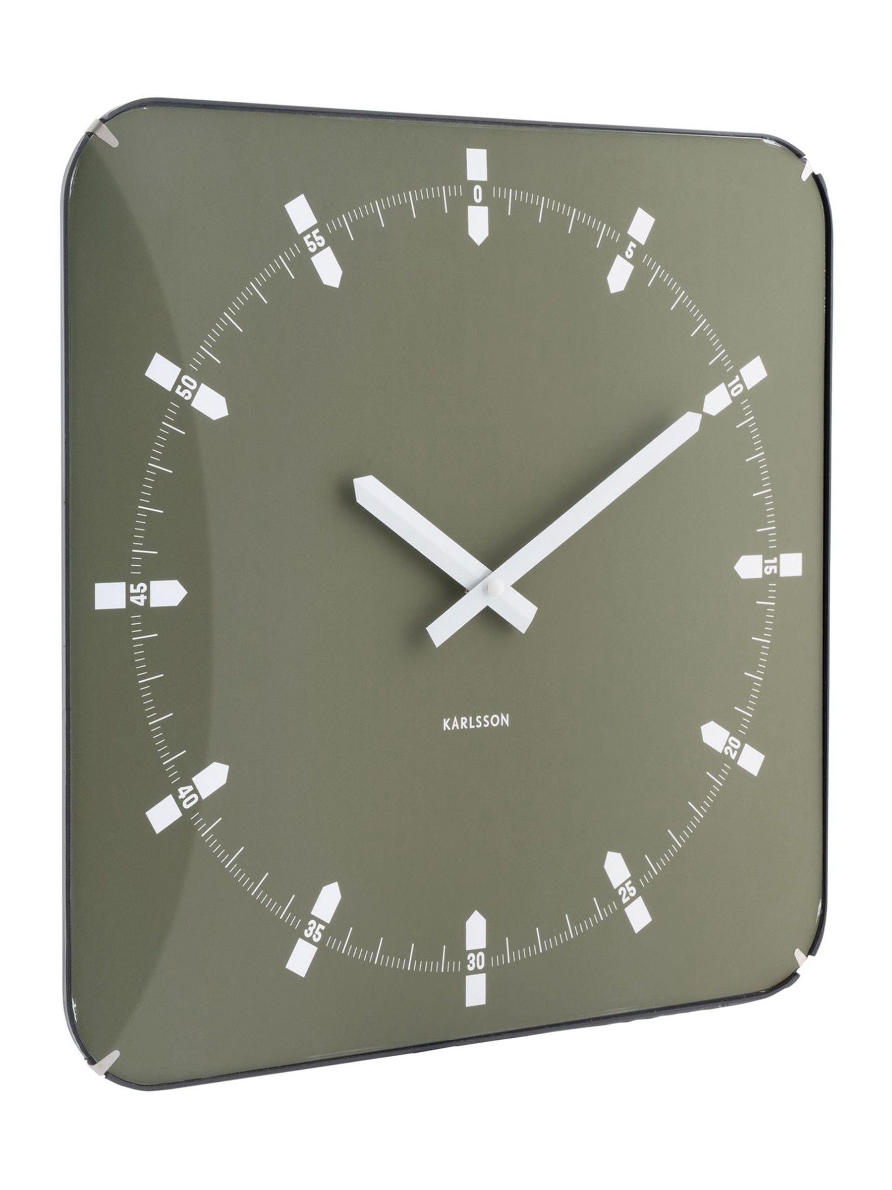 Karlsson Green Sucinto Dome Wall Clock
