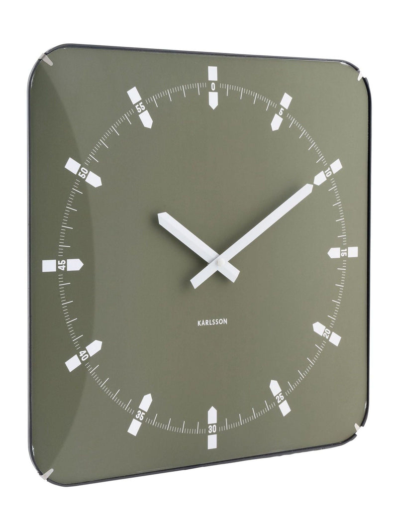 Karlsson Green Sucinto Dome Wall Clock