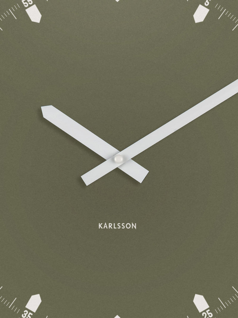 Karlsson Green Sucinto Dome Wall Clock