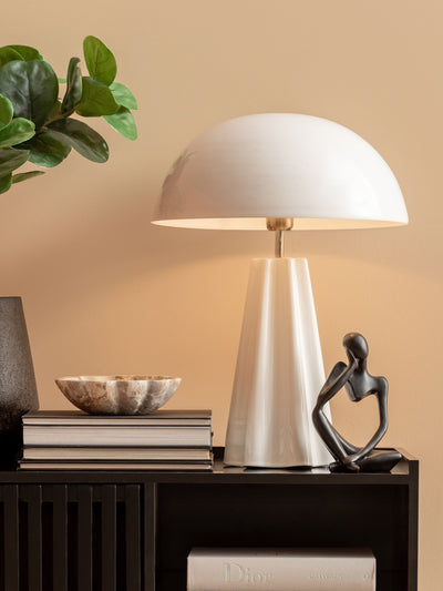 Next Leitmotiv White Amplio XL Table Lamp- Buy online at McGrocer