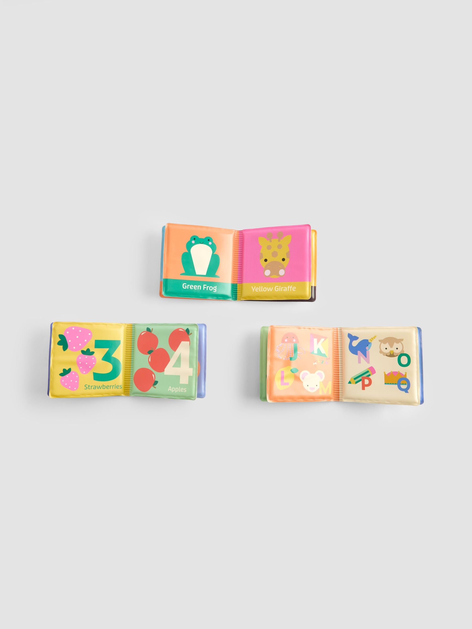 JoJo Maman Bébé ABC 123 colour mini bath books (British brand)