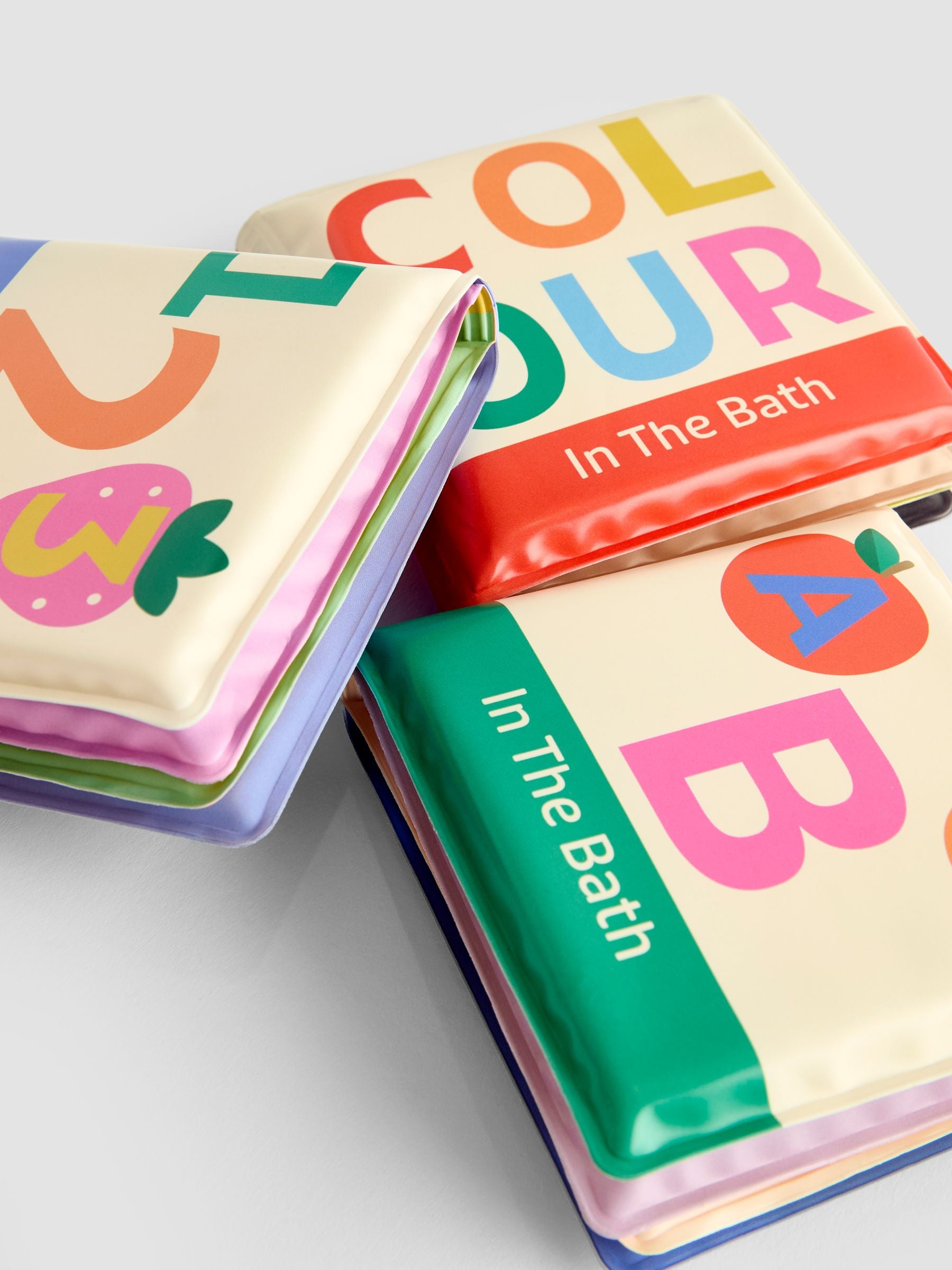 JoJo Maman Bébé ABC 123 colour mini bath books (British brand)