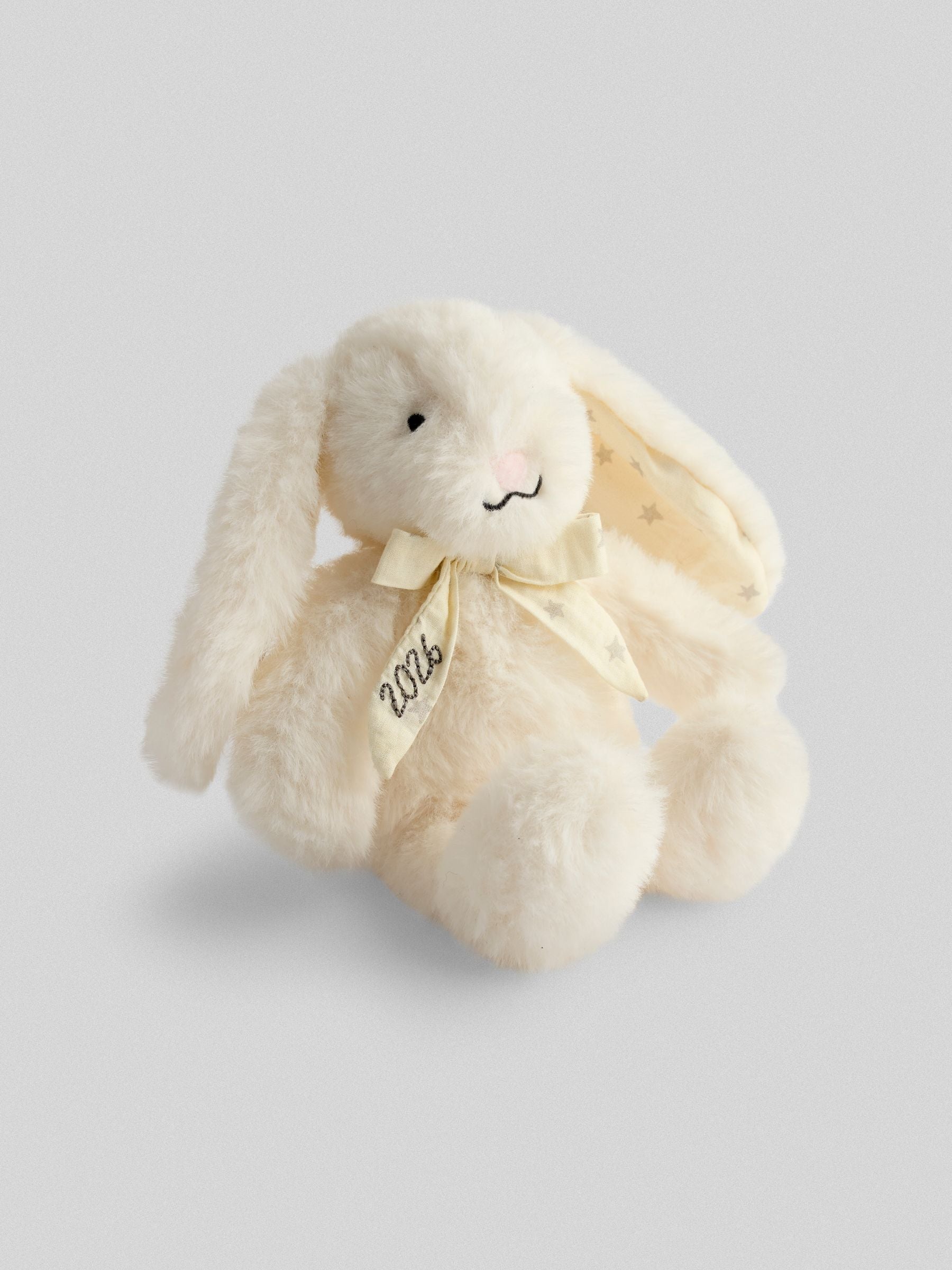 JoJo Maman Bébé bunny plush with 2026 embroidery - British product