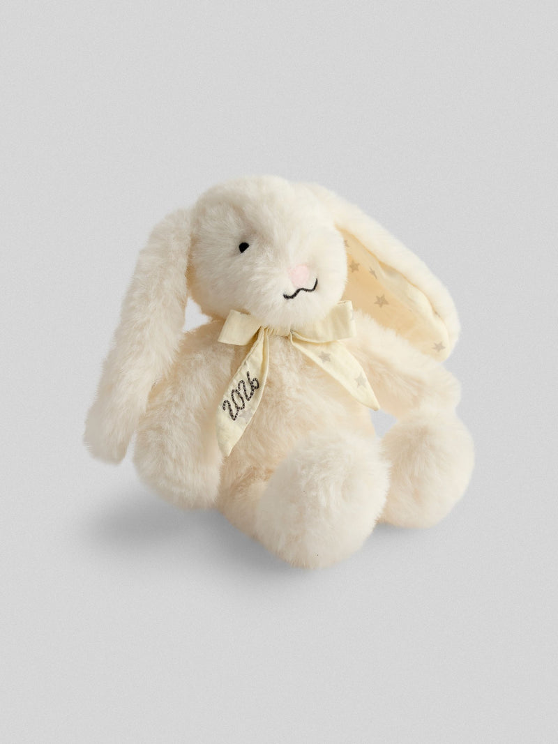 JoJo Maman Bébé bunny plush with 2026 embroidery - British product