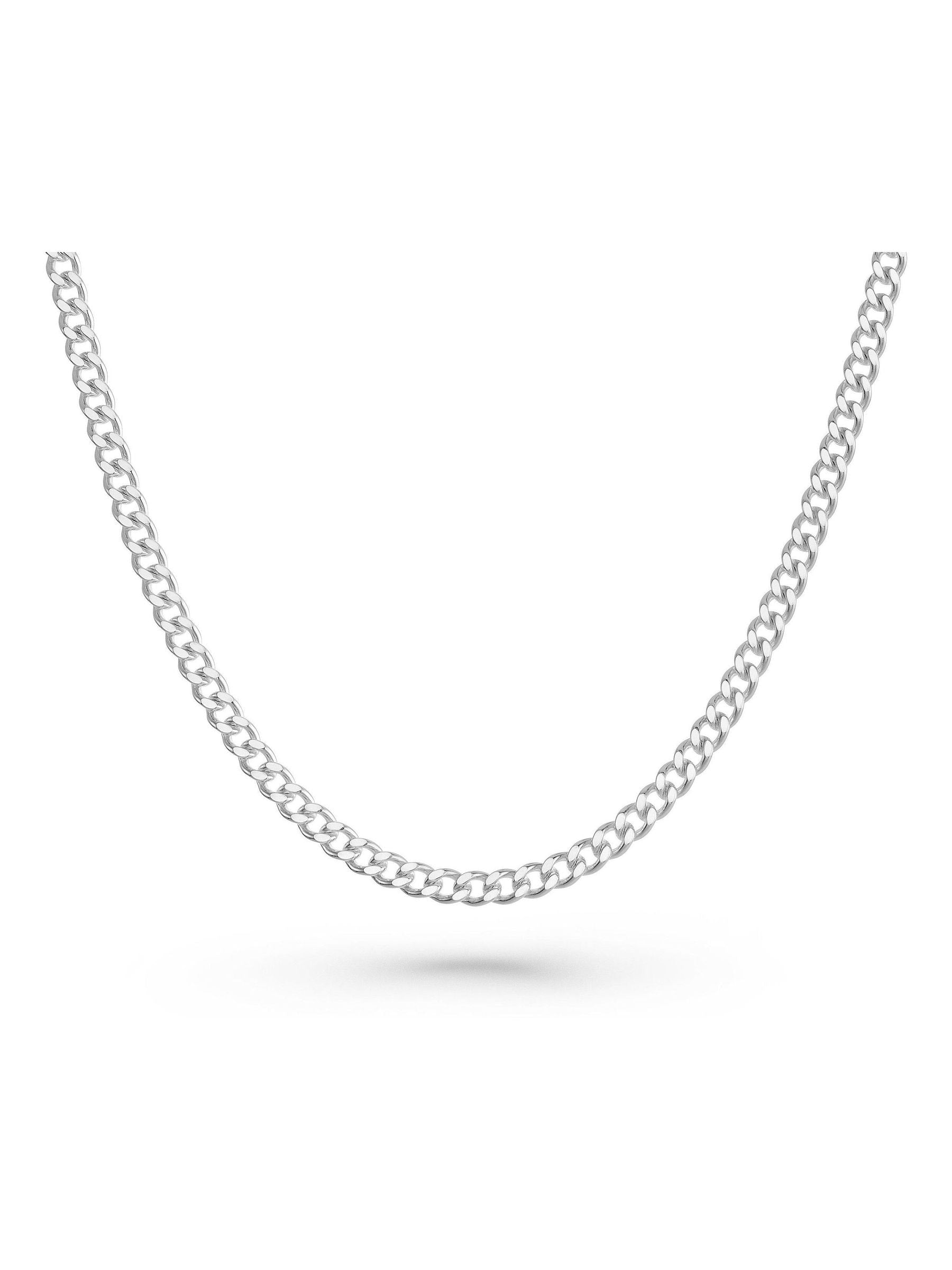 Beaverbrooks silver curb necklace 35cm, imported from the UK