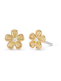 Beaverbrooks diamond flower earrings 8mm - British product
