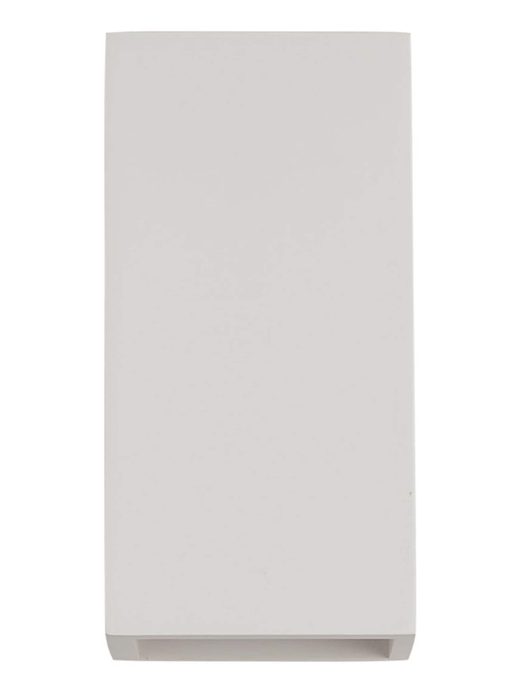 Searchlight white square plaster wall light - British product