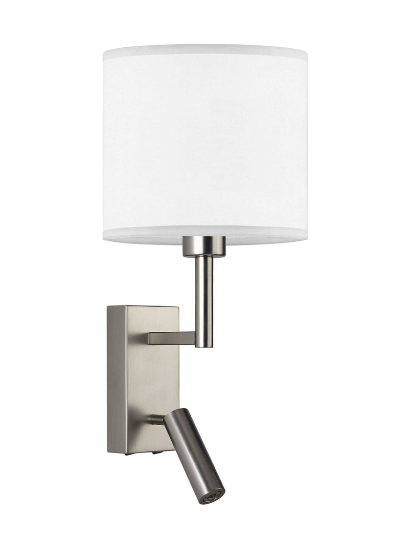 Searchlight Alice Reader wall light satin nickel finish (British brand)