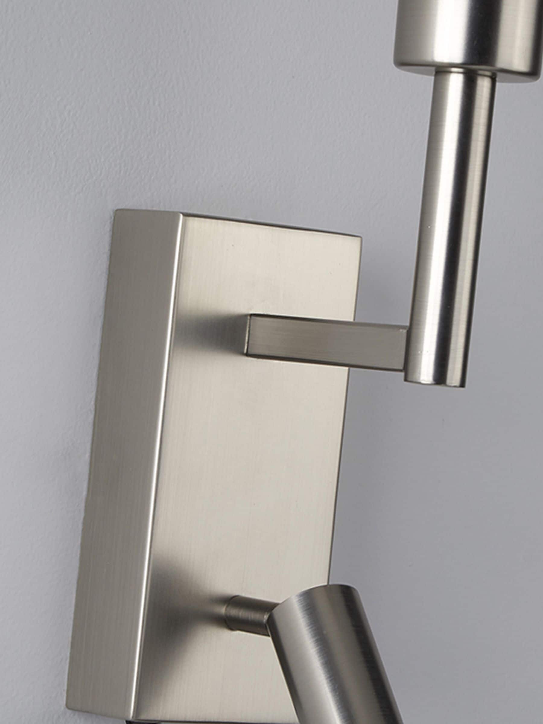 Searchlight Alice Reader wall light satin nickel finish (British brand)