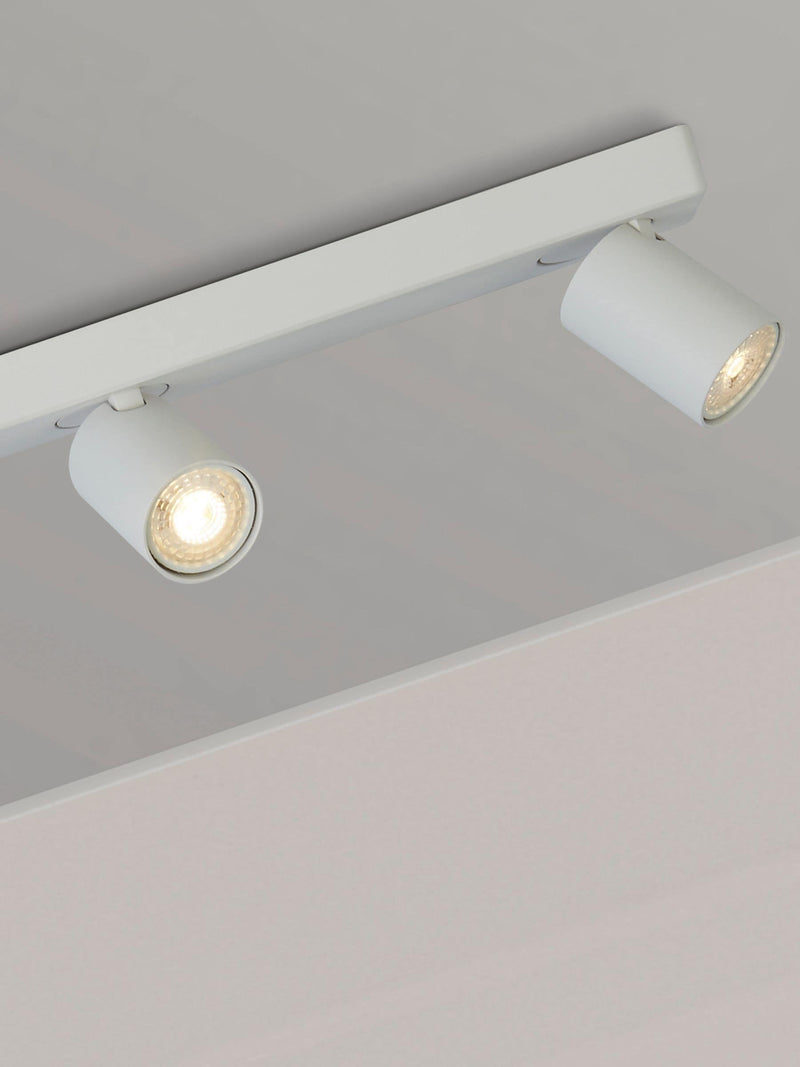 Searchlight sand white 4-light ceiling bar, imported from the UK