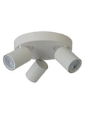 Searchlight Cape 3 sand white round ceiling light, UK version