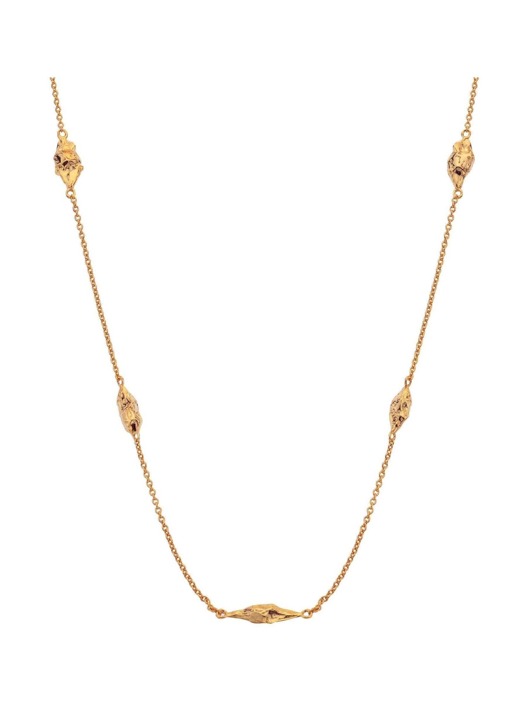 Hot Diamonds gold tone necklace with diamond 40-45cm - British product