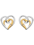 Hot Diamonds open heart earrings 925 sterling silver 10mm - British product