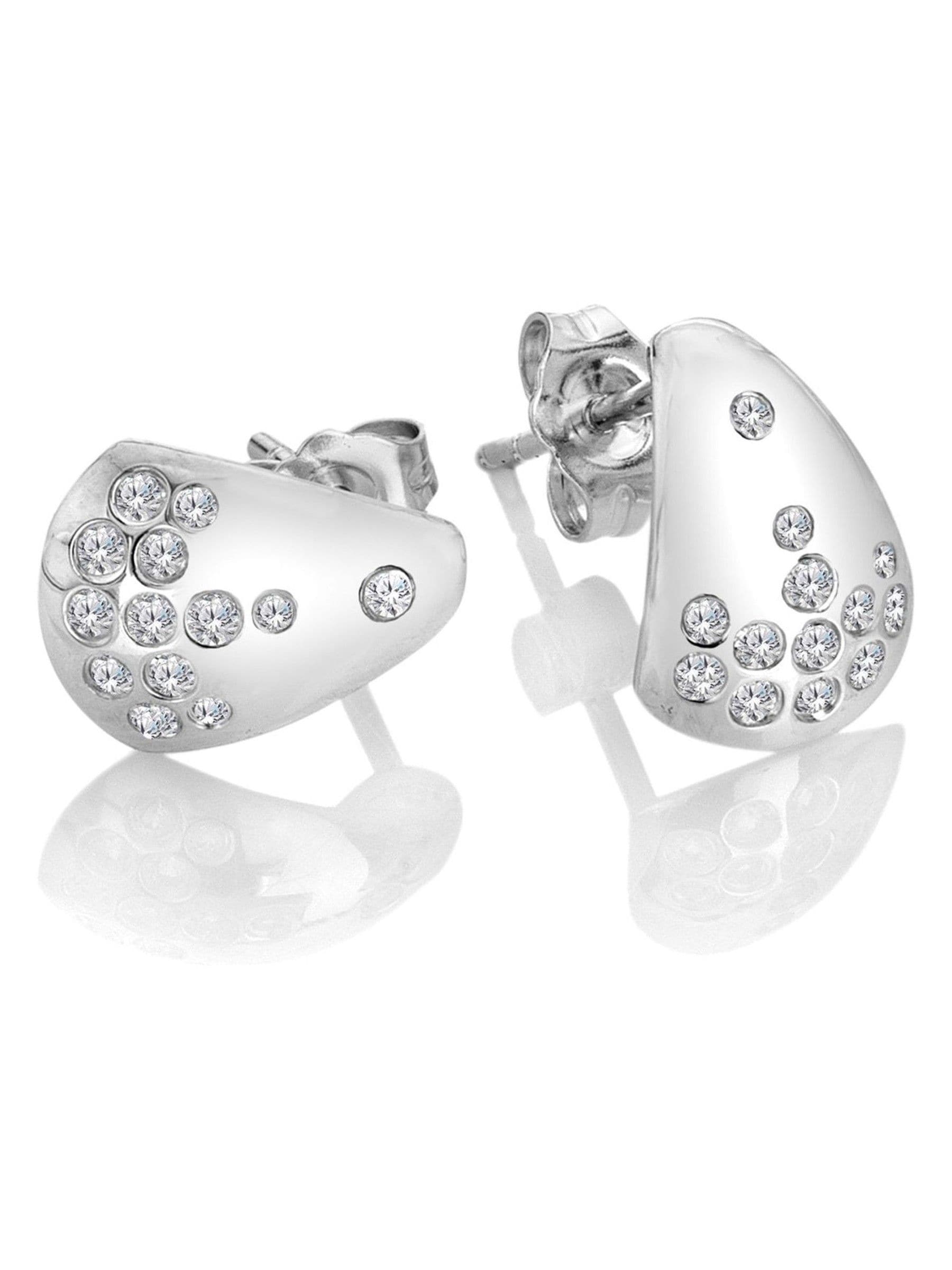 Hot Diamonds silver Spritz Topaz earrings 9mm x 12mm - British product