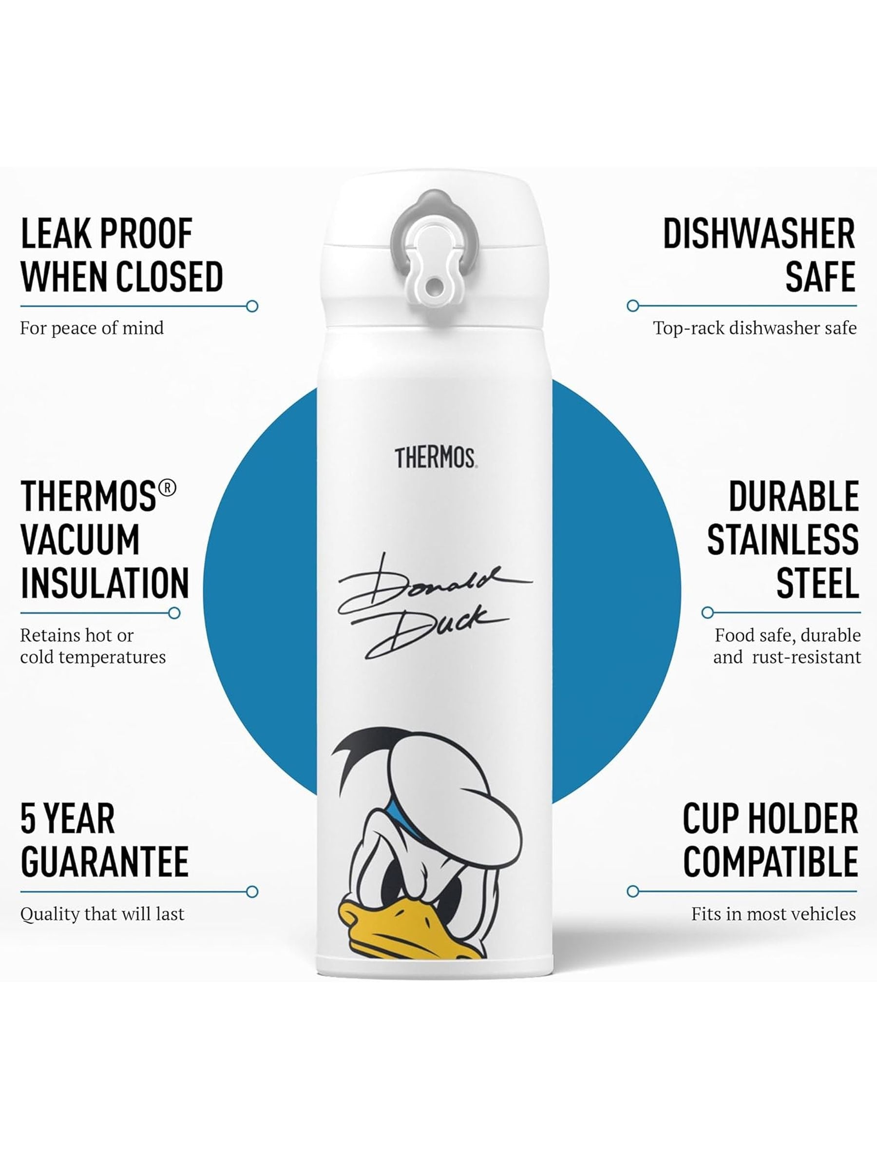 Thermos flask Donald Duck signature 470ml - British product