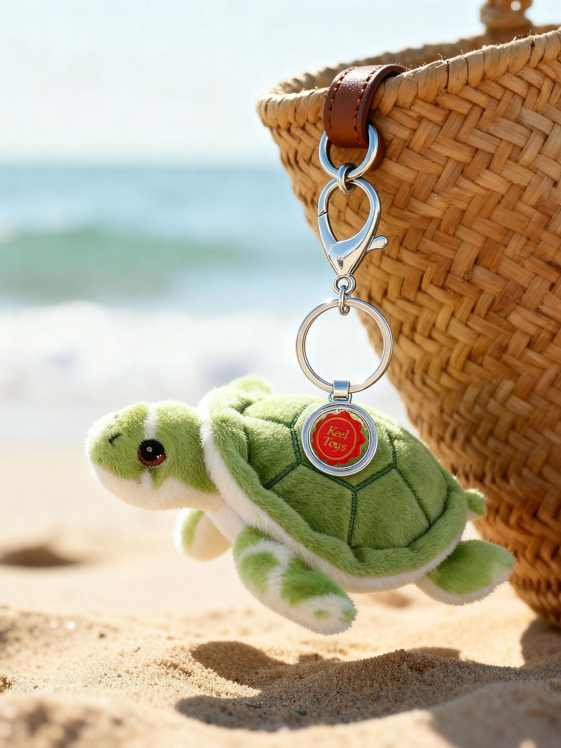 Keel Toys Giraffe Hamish Highland Cow Soft Toy Bag Charm 12cm