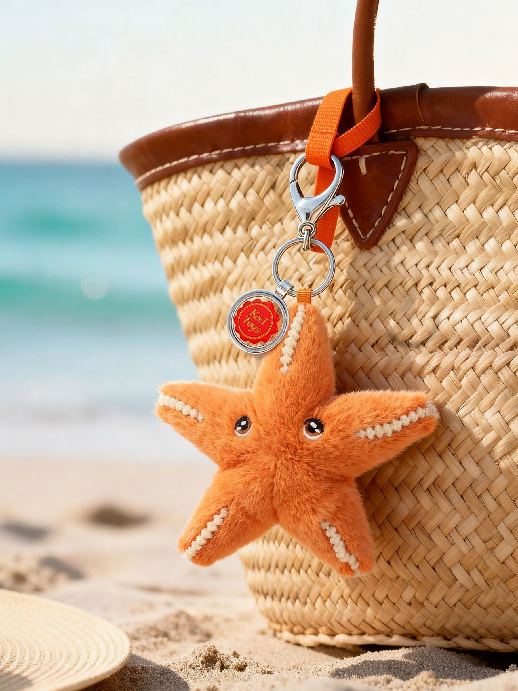 Keel Toys Giraffe Hamish Highland Cow Soft Toy Bag Charm 12cm
