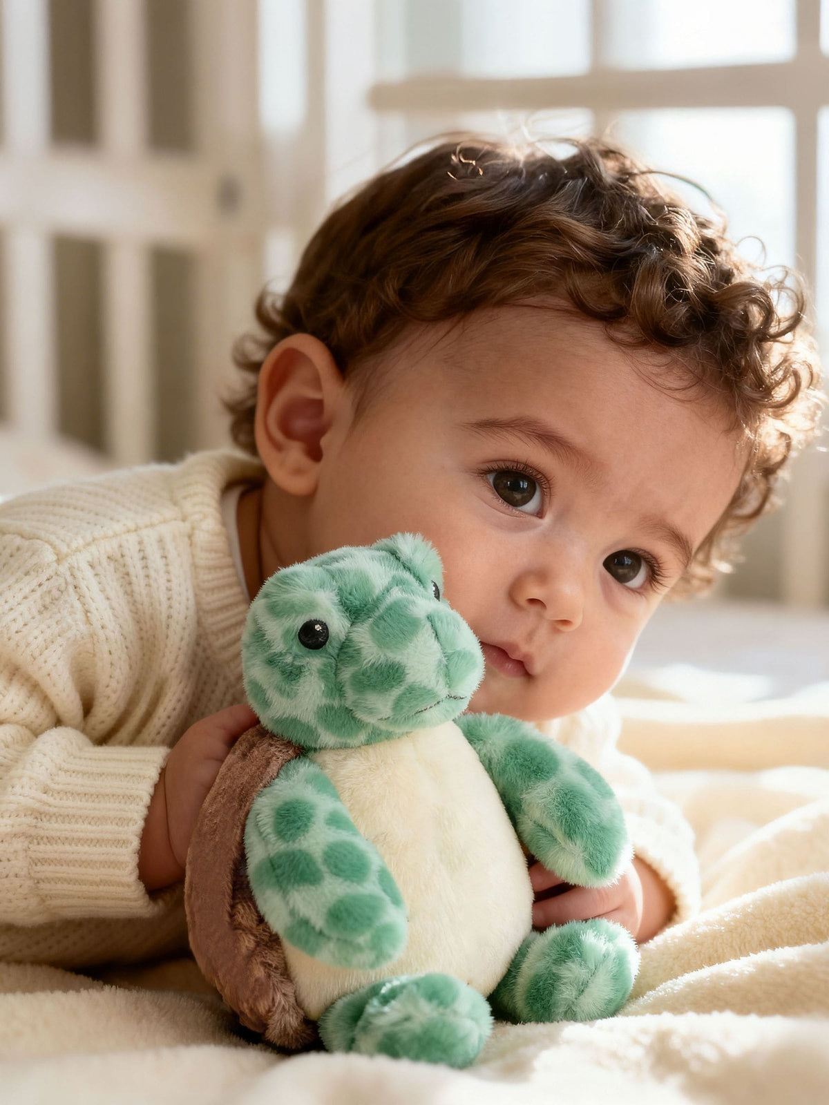 Keel Toys baby terry turtle soft toy 16cm (British brand)