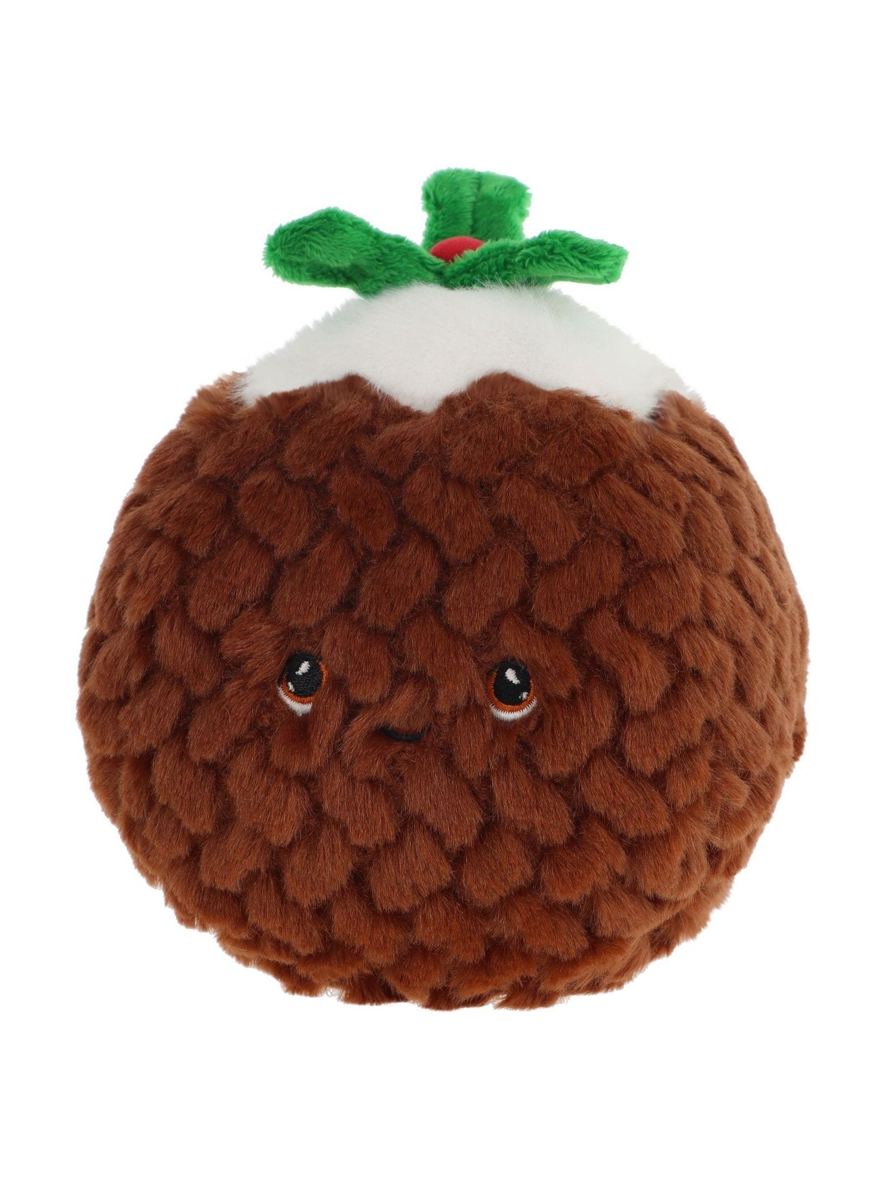 Keel Toys Christmas pudding soft toy 12cm (British brand)