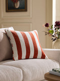 Chenille Stripe Cushion Sage Green 50 x 50cm